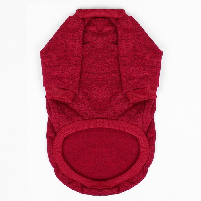 Свитер меланжевый, размер XL (ДС 35, ОШ 32, ОГ 50 см), красный Свитер меланжевый, размер XL (ДС 35, ОШ 32, ОГ 50 см), красный