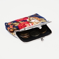 Кошелёк женский на фермуаре, цвет тёмно-синий Кошелёк женский на фермуаре, цвет тёмно-синий