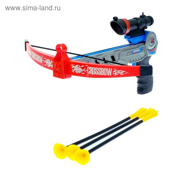 Арбалет &laquo;Спорт&raquo;, стреляет присосками, с лазерным прицелом, работает от батареек