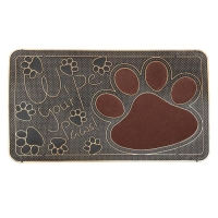 Коврик придверный Доляна &laquo;Лапка&raquo;, цвет МИКС