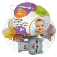 Набор резиновых игрушек для ванны &laquo;Милые щенки&raquo;, 6 шт, Крошка Я