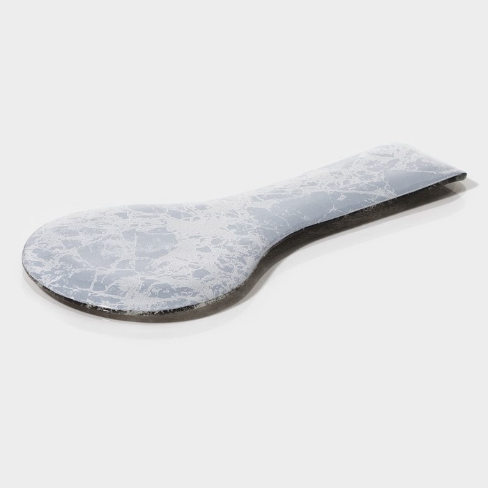 Подставка под ложку Magistro &laquo;Мрамор&raquo;, 24&times;11&times;1 см, цвет чёрный