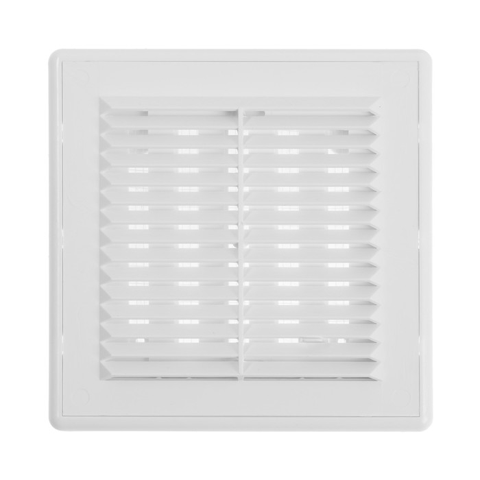 Решетка вентиляционная ZEIN Люкс ЛРР162, 162 х 162 мм, с сеткой, разъемная, регулируемая