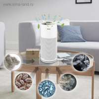 Очиститель воздуха Kitfort КТ-2813, 20 Вт, 200 м3/ч, до 25 м2, ионизация, белый Очиститель воздуха Kitfort КТ-2813, 20 Вт, 200 м3/ч, до 25 м2, ионизация, белый