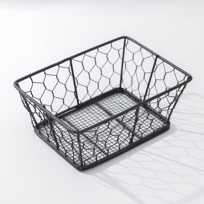 Фруктовница Доляна &laquo;Лола&raquo;, 20&times;15&times;8 см, цвет чёрный