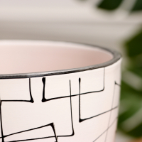 Горшок цветочный Иллюзия белая 5 л