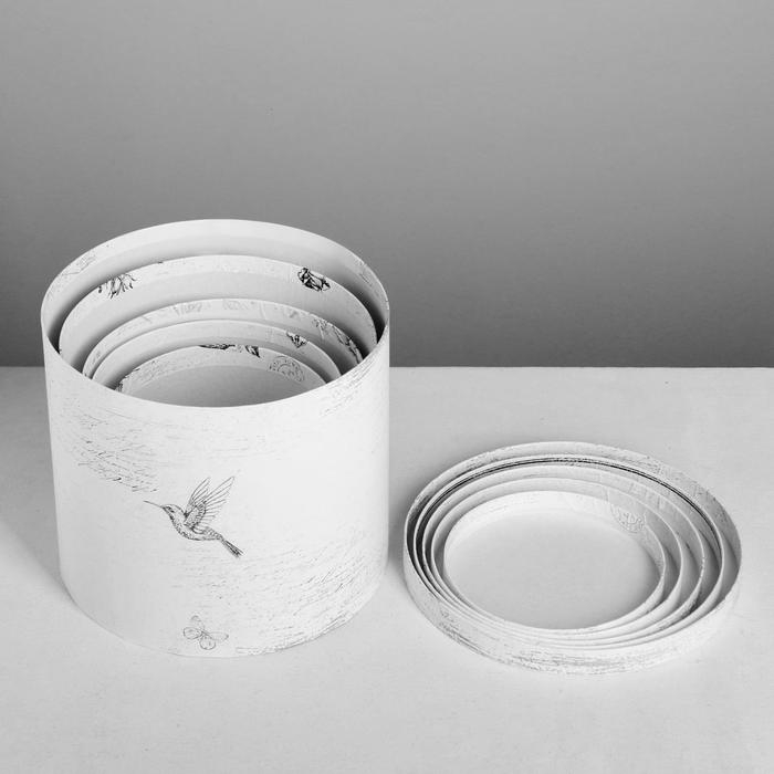 Набор коробок 5 в 1, упаковка подарочная, &laquo;Шебби&raquo;, 13 х 14‒19.5 х 22 см