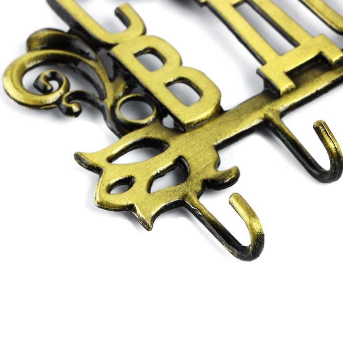 Ключница настенная &laquo;Счастье в дом&raquo;, 13.5 х 7.3 см