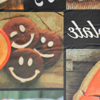 Клеёнка на стол на нетканой основе Доляна &laquo;Кофе&raquo;, ширина 140 см, рулон 20 м