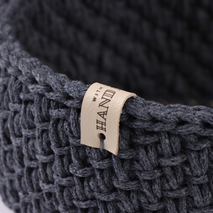 Корзинка "Малышка", 16 х 7,5 см, серый, хлопок