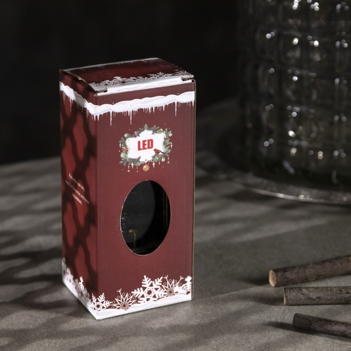 Светодиодная фигура «Ёлка в фонаре» 5 × 12 × 5 см, пластик, батарейки AG13х3, свечение тёплое белое Светодиодная фигура «Ёлка в фонаре» 5 × 12 × 5 см, пластик, батарейки AG13х3, свечение тёплое белое