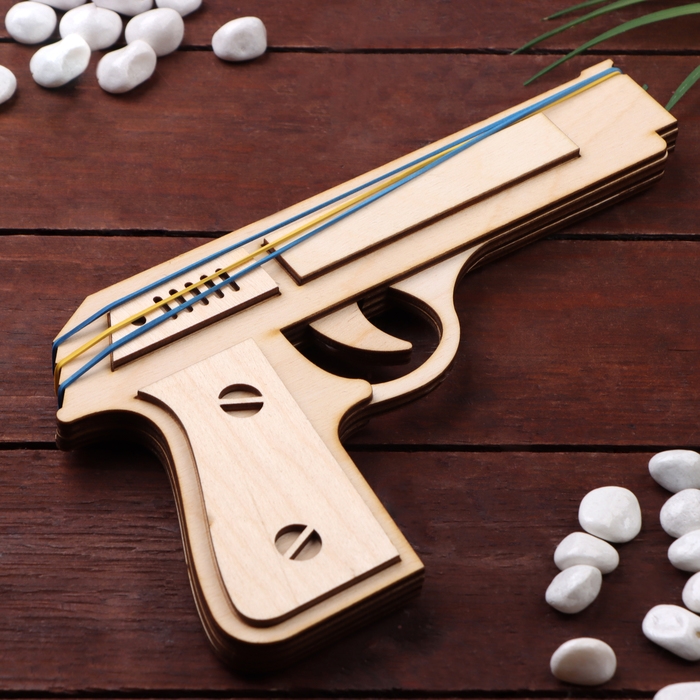 Сувенирное оружие"Резинкострел", собранный 21x12 см