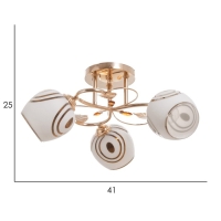 Люстра "Дорис" 3х40Вт Е27 Золото МОДЕЛЬ: 2679462 Люстра "Дорис" 3х40Вт Е27 Золото МОДЕЛЬ: 2679462