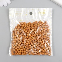 Бусины для творчества дерево "Натуральные" набор 30 гр 0,5х0,5 см