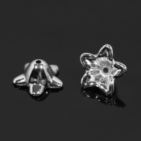 Шапочки для бусин 1,3×1,3×1 см, (набор 100 шт.), цвет серебро Шапочки для бусин 1,3×1,3×1 см, (набор 100 шт.), цвет серебро