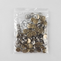 Набор джинсовых пуговиц, 17 мм, 100 шт, цвет бронзовый Набор джинсовых пуговиц, 17 мм, 100 шт, цвет бронзовый