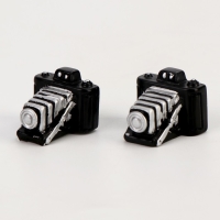 Миниатюра кукольная &laquo;Фотоаппарат профессиональный&raquo;, набор 2 шт., размер 1 шт. &mdash; 2 &times; 2 &times; 1,5 см
