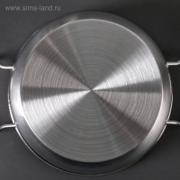 Набор кастрюль из нержавеющей стали &laquo;Тиссен&raquo;, 5 предметов: 1,8 л, 2,5 л, 3,5 л, 4,5 л, 6 л, d=18/20/22/24/26 см, металлические крышки