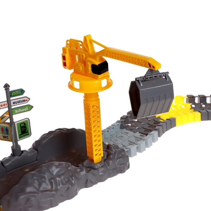 Автотрек &laquo;Стройка&raquo;, гибкий, 115 деталей