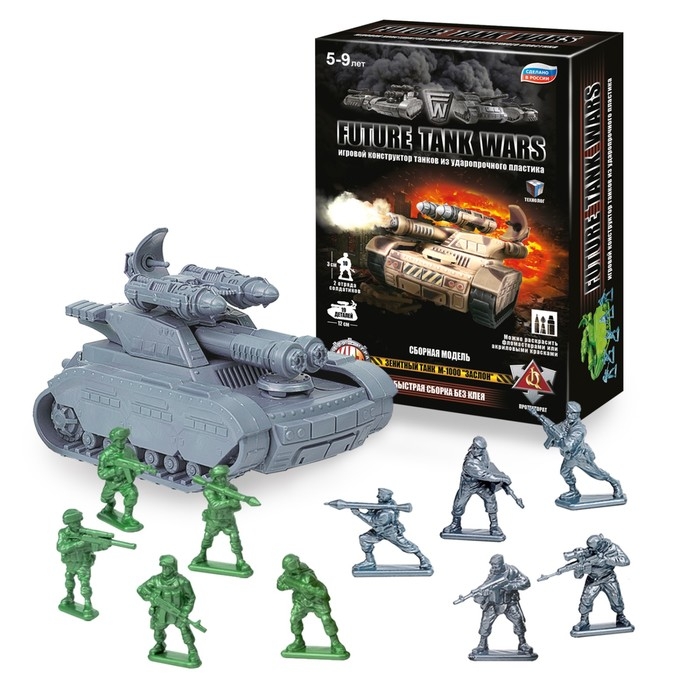 Конструктор игровой &laquo;Зенитный танк. Заслон&raquo;, 10 солдатиков