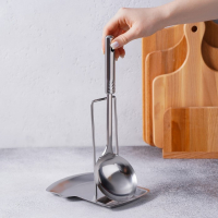 Подставка для крышки и ложки из нержавеющей стали, 19,5&times;16 см