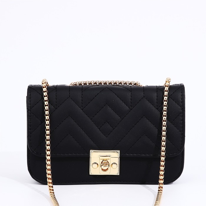 Сумка-мессенджер на клапане, цвет чёрный Сумка-мессенджер на клапане, цвет чёрный