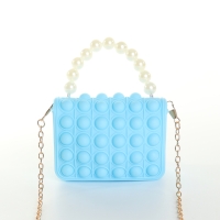 Сумка-мессенджер детская для девочки, pop it, цвет голубой Сумка-мессенджер детская для девочки, pop it, цвет голубой