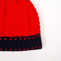 Шапка для мальчика, цвет красный/тёмно-синий, размер 50-52 Шапка для мальчика, цвет красный/тёмно-синий, размер 50-52