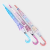 Зонт - трость полуавтоматический &laquo;Нежность&raquo;, 8 спиц, R = 47/55 см, D = 110 см, цвет МИКС