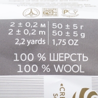 Шерсть для валяния 100% полутонкая шерсть 50гр (434 зеленый)