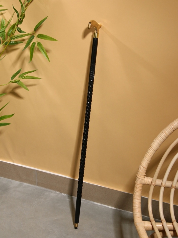 Трость "Завиток" шишам, латунь 92 см