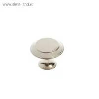 Ручка-кнопка ТУНДРА, d=30 мм, цвет матовый никель