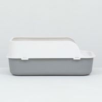 Туалет с бортом, 40х29х15 см, серый