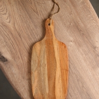 Доска разделочная прямоугольная "Пряник" дерево манго 41х18 см