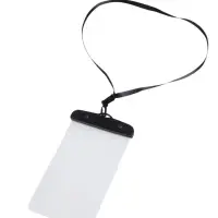 Водонепроницаемый чехол для телефона, размер 20х11 см, чёрный