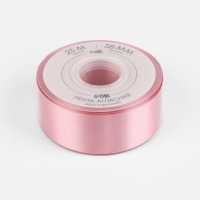 Лента атласная двухсторонняя №158 38мм*25&plusmn;1м сакура TR