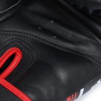 Боксерские перчатки FIGHT EMPIRE, ART, натуральная кожа, чёрные, размер 12 oz