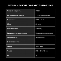 Микроволновая Печь HYM-D3007