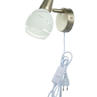 Спот "Ария" 1хЕ14 40Вт сатин 9х17х14 см