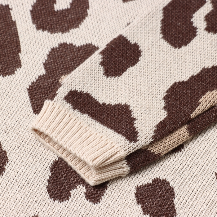 Джемпер вязаный Крошка Я &laquo;Леопард&raquo; рост 98-104 см