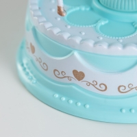 Ночник-проектор "Шапито" LED 3хLR44 диско, крутится, голубой 10х10х17 см RISALUX