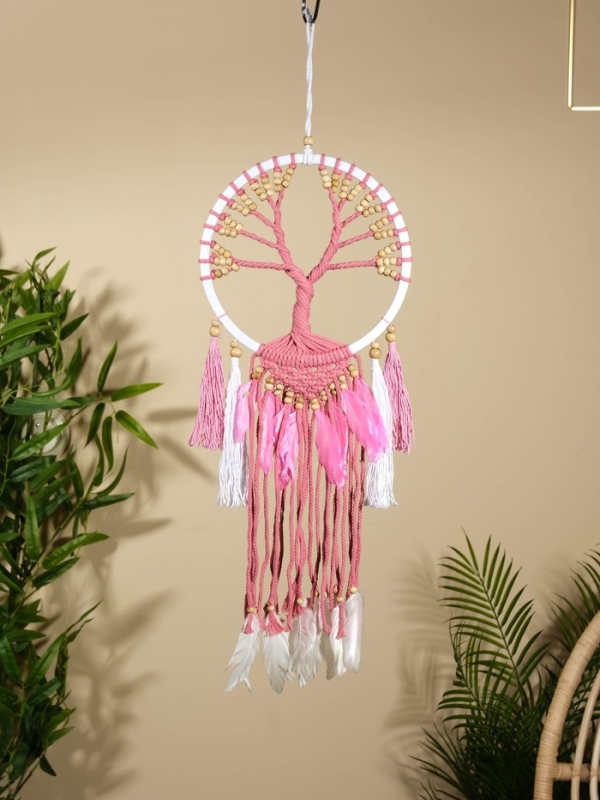 Ловец снов "Розовое дерево" 22х60 см.