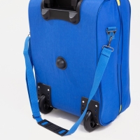 Чемодан детский 32 л (S), Sacvoyage, отдел на молнии, цвет голубой Чемодан детский 32 л (S), Sacvoyage, отдел на молнии, цвет голубой