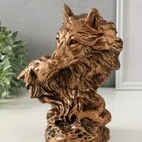 Копилка "Волки (пара)" 14х26 см, бронза
