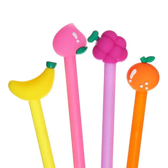 Ручка - прикол гелевая &laquo;Фрукты/ягоды&raquo; МИКС