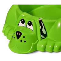 Песочница &laquo;Собачка&raquo;, цвет зелёный