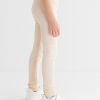 Легинсы для девочки на флисе Collorista, цвет молочный, рост 122 см