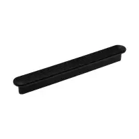 Ручка-скоба С-35, пластик 96 и 128 мм, чёрная, матовая