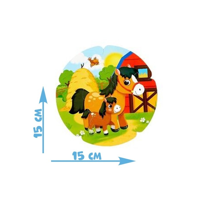 Пазлы-лото &laquo;Логика&raquo;, двухсторонние, 5 пазлов, 30  деталей