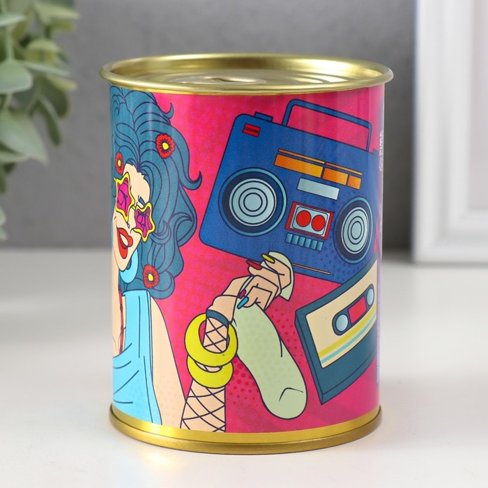 Подарочные носки в банке &laquo;Из 90-х&raquo;, (внутри носки женские, цвет белый)